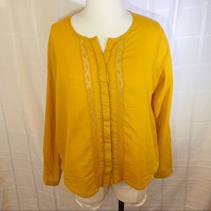 Zara Basic Button Up Blouse